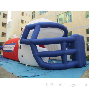 2015 new fashioned Inflatable helmet tunnel /inflatable mascot tunnels